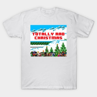 Totally Rad Christmas Character Pixels T-Shirt